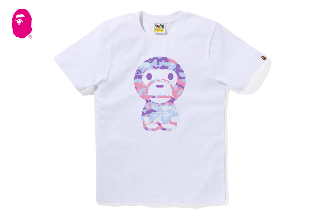 MULTI PIXEL CAMO BIG BABY MILO TEE | bape.com