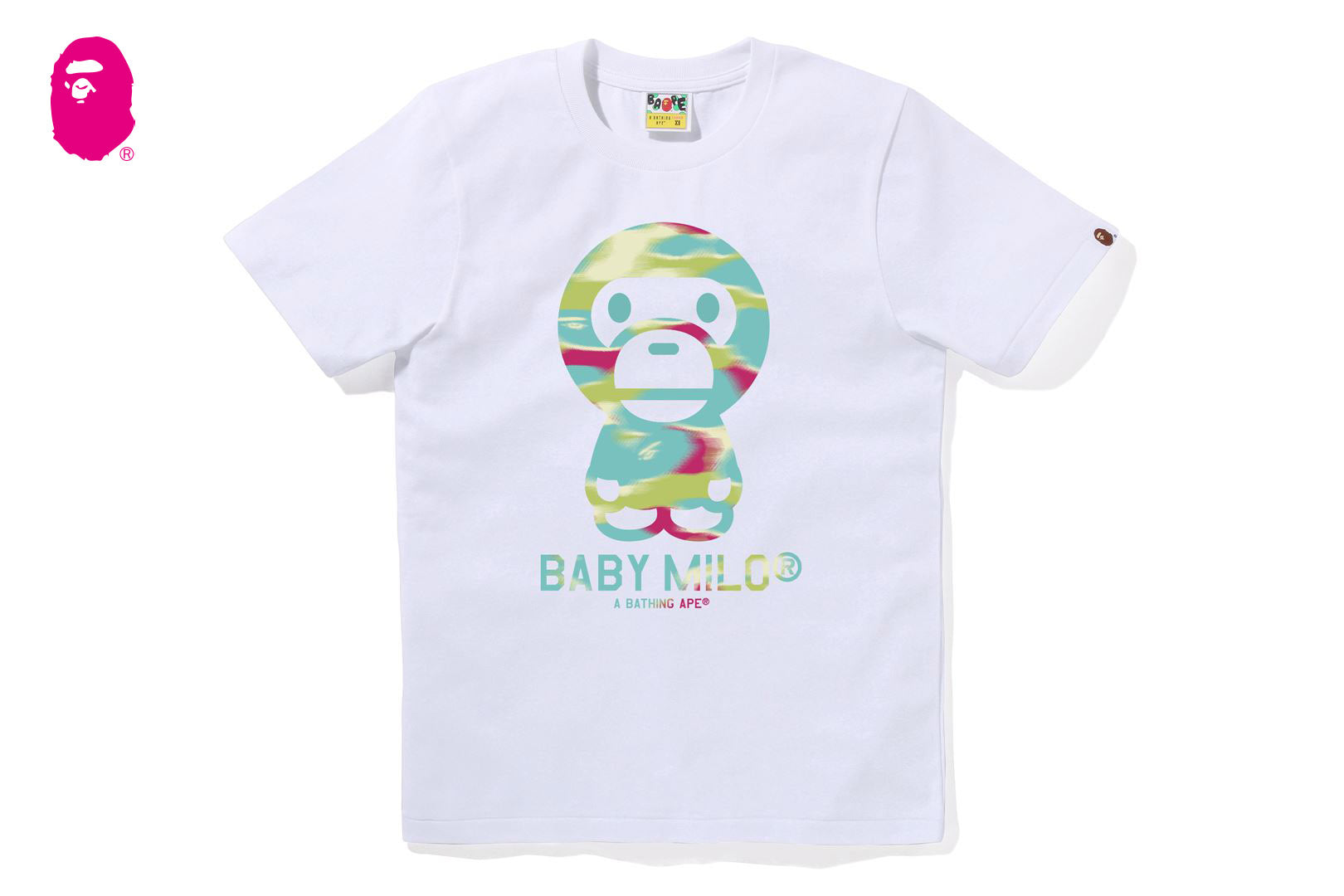 SCREEN CAMO BABY MILO TEE | bape.com