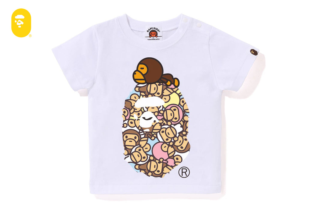 ALL BABY MILO MULTI MILO ON BIG APE TEE | bape.com