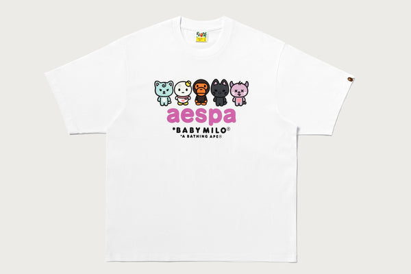 BAPE X AESPA 】BABY MILO RELAXED FIT TEE | bape.com