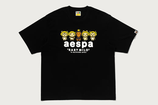 BAPE X AESPA 】BABY MILO LEMONADE RELAXED FIT TEE | bape.com