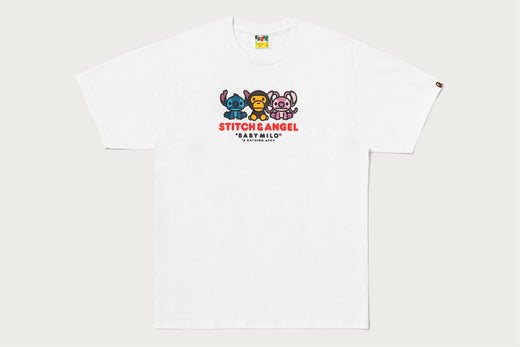 【BAPE X DISNEY】 STITCH AND ANGEL BABY MILO TEE