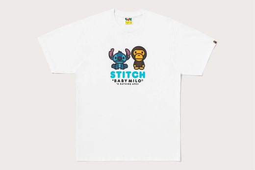 【BAPE X DISNEY】 STITCH AND BABY MILO TEE