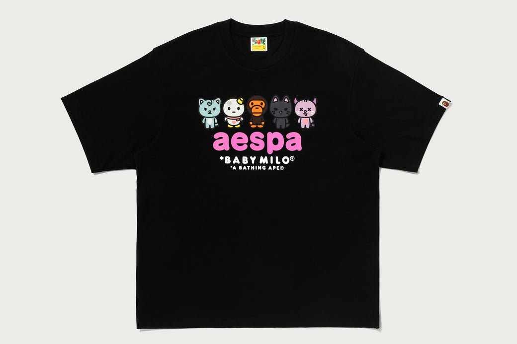 BAPE X AESPA 】BABY MILO TEE | bape.com