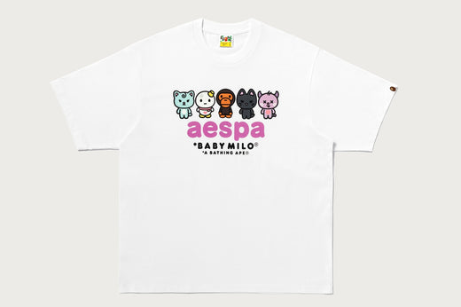 【 BAPE X AESPA 】BABY MILO TEE