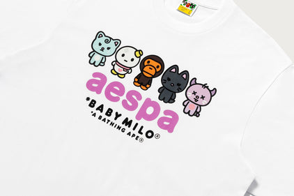 【 BAPE X AESPA 】BABY MILO TEE
