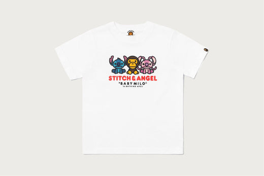 【BAPE X DISNEY】 STITCH AND ANGEL BABY MILO TEE