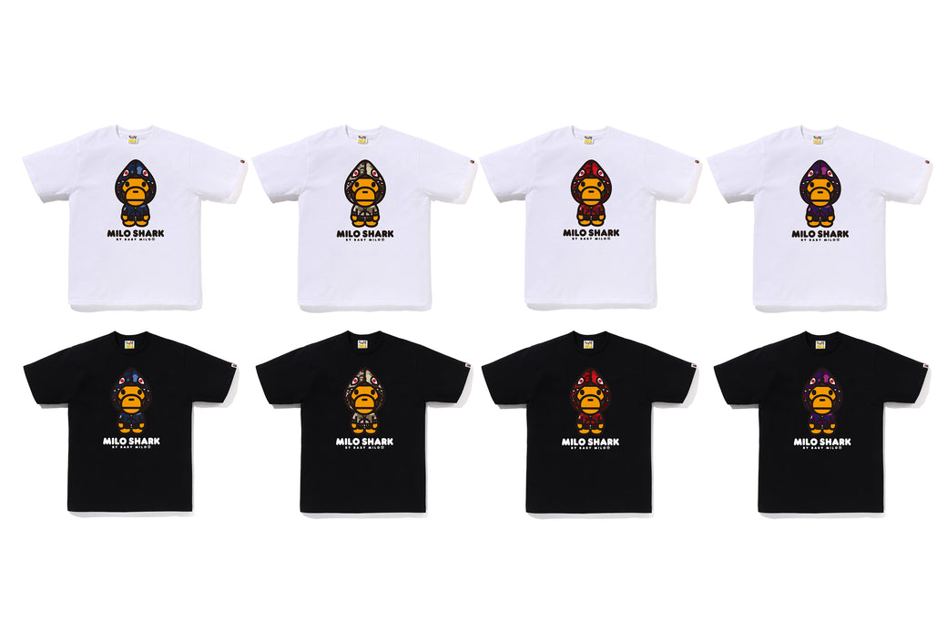 COLOR CAMO MILO SHARK FZH TEE | bape.com