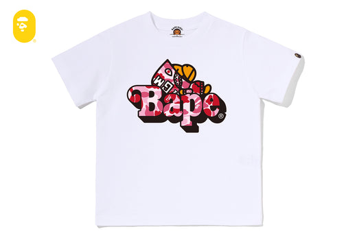 ABC CAMO SHARK MILO ON BAPE TEE