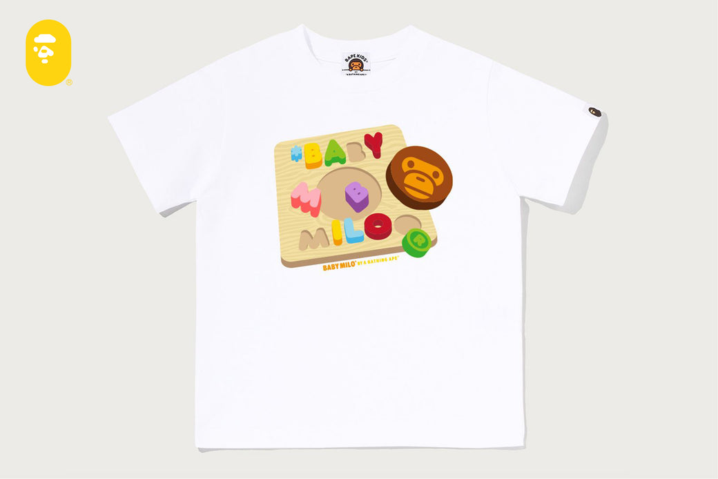 MILO ALPHABET PUZZLE TEE | bape.com