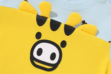 BABY MILO MONOGRAM FACE FRIENDS ROMPERS