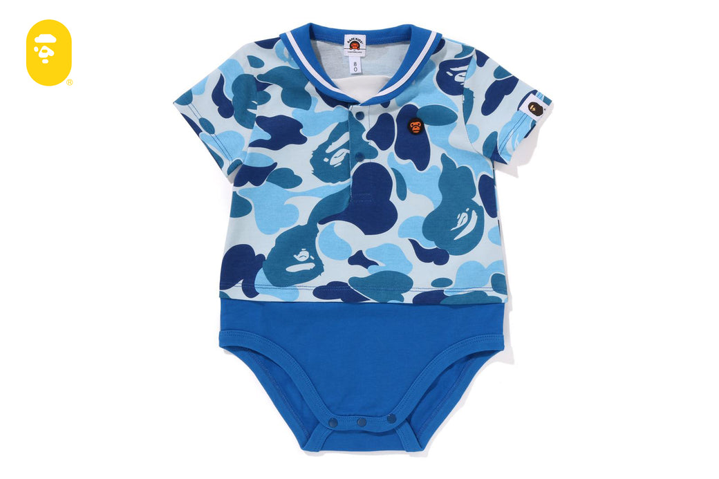 ABC CAMO BABY MILO SAILOR COLLAR LAYERED BODYSUIT | bape.com