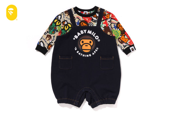 BAPE MILO ASSORTED SALOPETTE LAYERED ROMPERS | bape.com