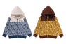 BANANA MILO KNIT JACQUARD ZIP HOODIE