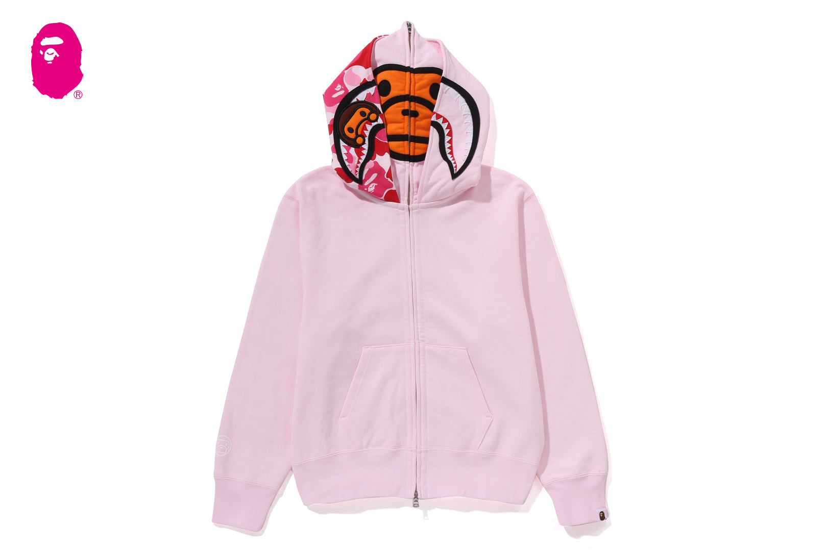 k*u様 A BATHING APE　BABY MiLO ダブルジップパーカー ☆激レア☆ KAWS × BAPE Milo Animal Kingdom パーカー Lサイズ