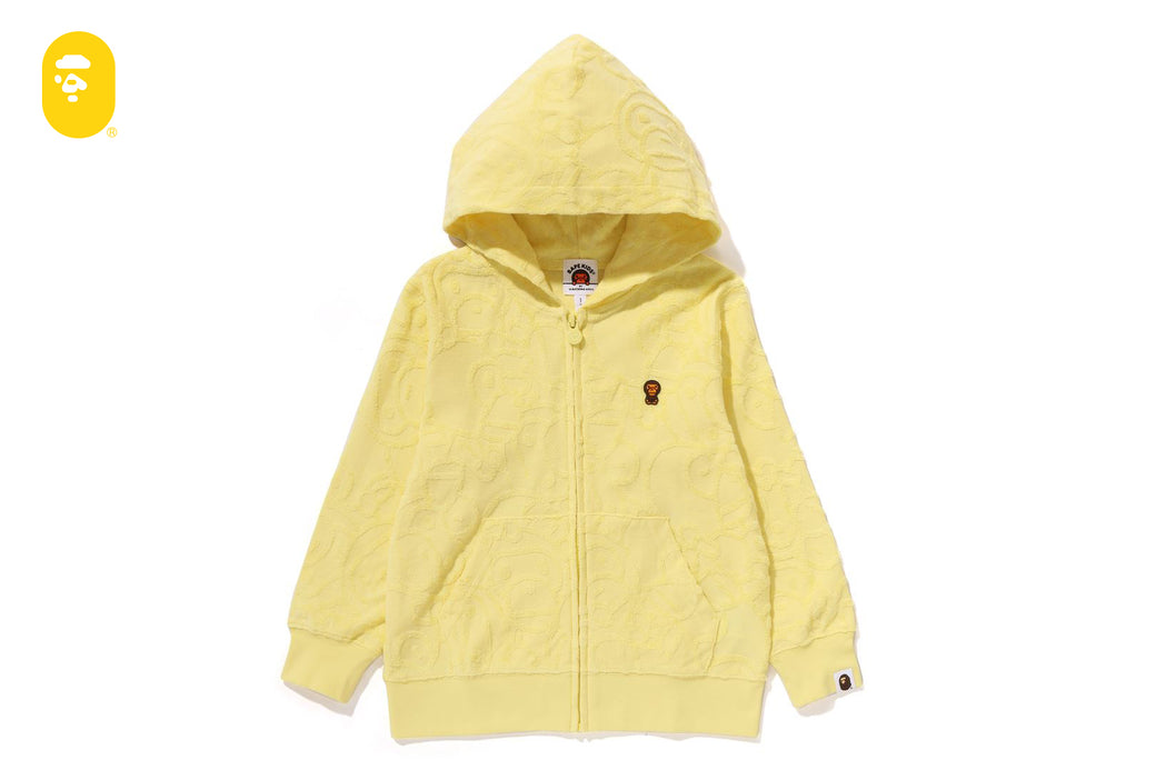 ALL BABY MILO PILE ZIP HOODIE | bape.com