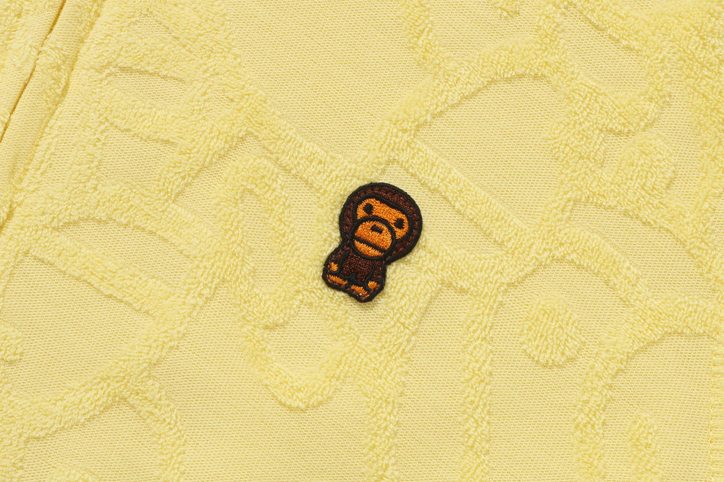 ALL BABY MILO PILE ZIP HOODIE | bape.com