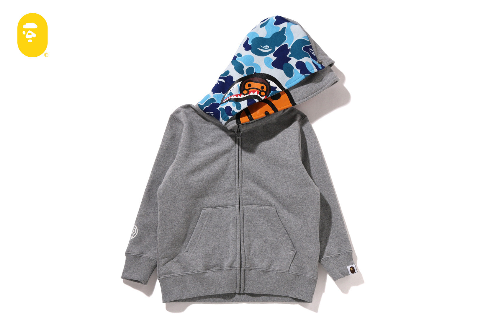 MILO SHARK ZIP DOUBLE HOODIE（パーカー）｜A BATHING APE（ア
