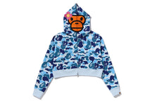 ABC CAMO BABY LISA CROPPED FULL ZIP HOODIE