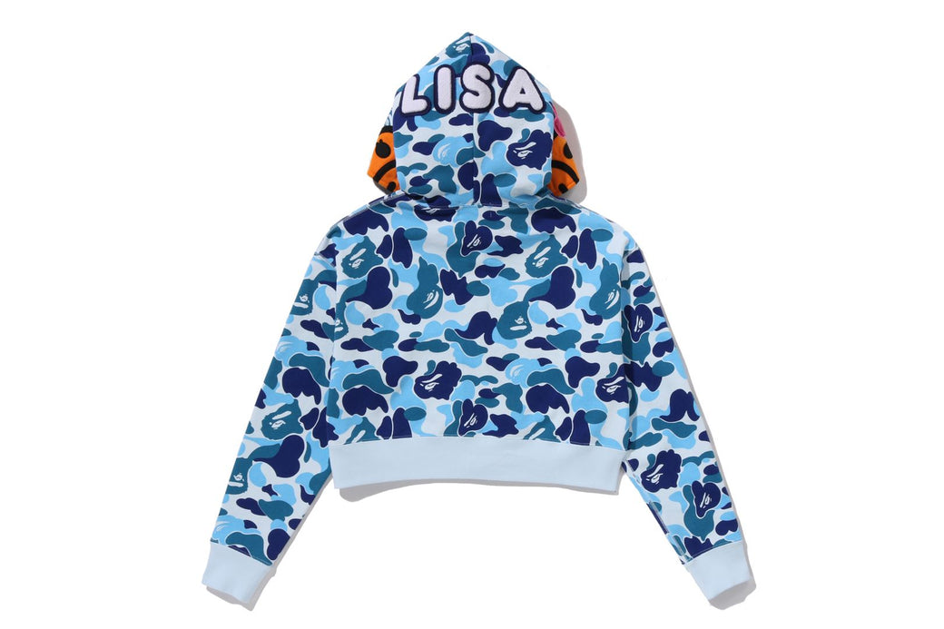 ABC CAMO BABY LISA CROPPED FULL ZIP HOODIE | bape.com