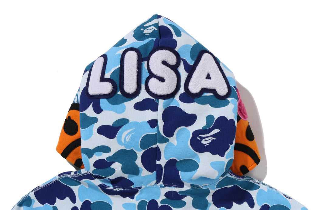 トップス a bathing ape baby lisa full zip hoodie ABC CAMO BABY LISA CROPPED FULL ZIP HOODIE | bape.com