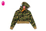 ABC CAMO BABY LISA CROPPED FULL ZIP HOODIE