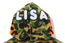 ABC CAMO BABY LISA CROPPED FULL ZIP HOODIE