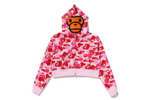 ABC CAMO BABY LISA CROPPED FULL ZIP HOODIE
