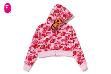 ABC CAMO BABY LISA CROPPED FULL ZIP HOODIE