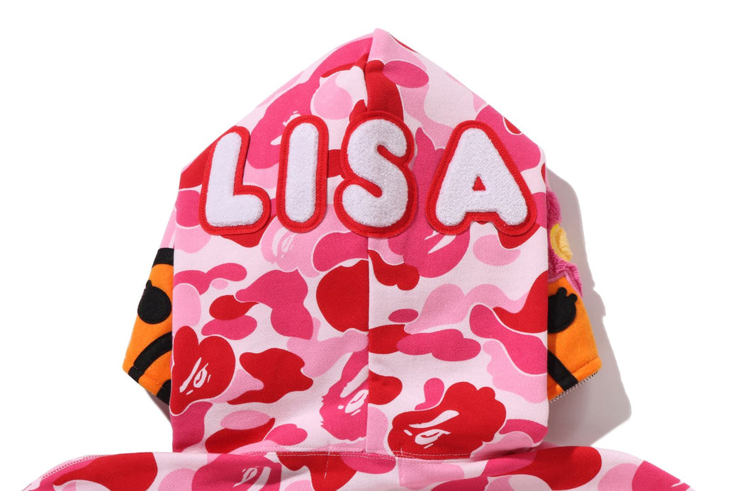 ABC CAMO BABY LISA CROPPED FULL ZIP HOODIE | bape.com