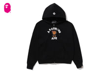 CYSTAL STONE COLLEGE BABY LISA OVERSIZED ZIP HOODIE