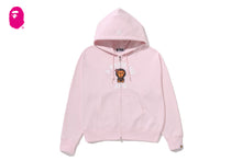 CYSTAL STONE COLLEGE BABY LISA OVERSIZED ZIP HOODIE