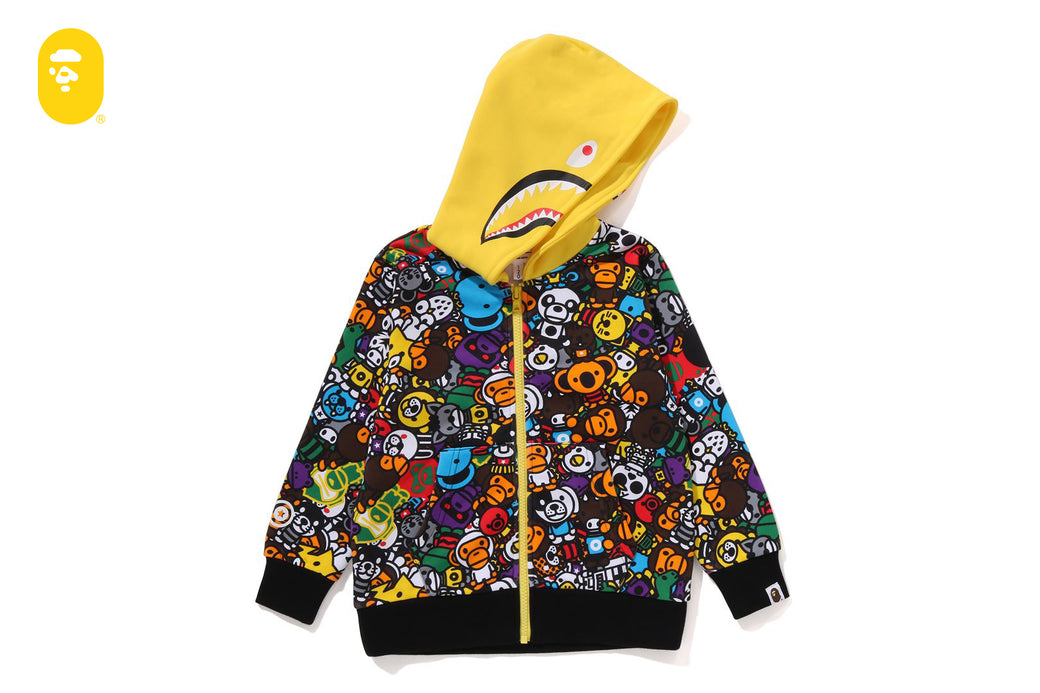 ape milo パーカー M A BATHING APE（アベイシングエイプ） パーカー MILO SHARK ZIP DOUBLE