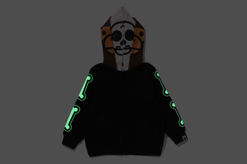 トップス A BATHING APE BABY MILO DOUBLE ZIPHOODIE BABY MILO SKULL ZIP DOUBLE HOODIE KIDS – eu.bape.com