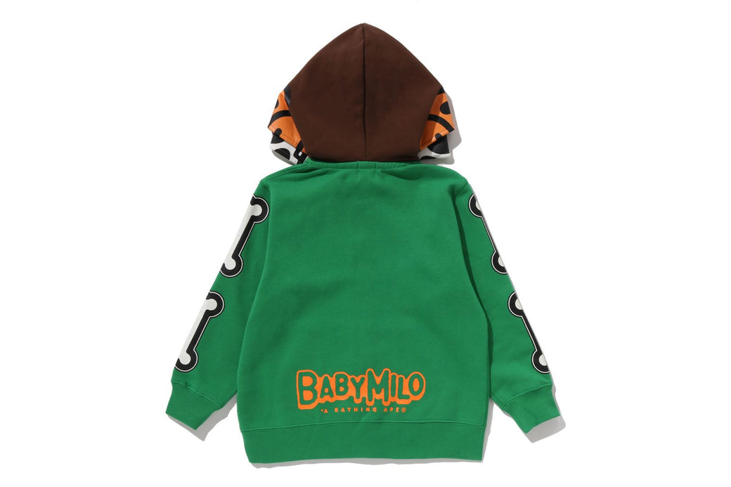 BABY MILO SKULL ZIP DOUBLE HOODIE | bape.com