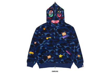 【 BAPE X MR. 】COLOR CAMO RELAXED FIT FULL ZIP HOODIE
