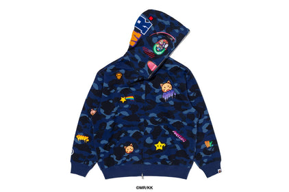【 BAPE X MR. 】COLOR CAMO RELAXED FIT FULL ZIP HOODIE