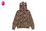 WILD LEOPARD PATTERN MILO SHARK FULL ZIP HOODIE