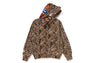 WILD LEOPARD PATTERN MILO SHARK FULL ZIP HOODIE