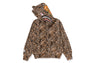 WILD LEOPARD PATTERN MILO SHARK FULL ZIP HOODIE