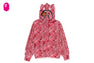 WILD LEOPARD PATTERN MILO SHARK FULL ZIP HOODIE
