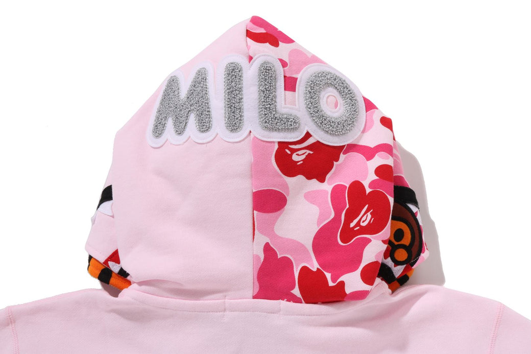 MILO SHARK FULL ZIP DOUBLE HOODIE | bape.com