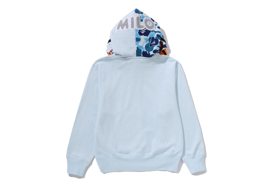 MILO SHARK FULL ZIP DOUBLE HOODIE | bape.com