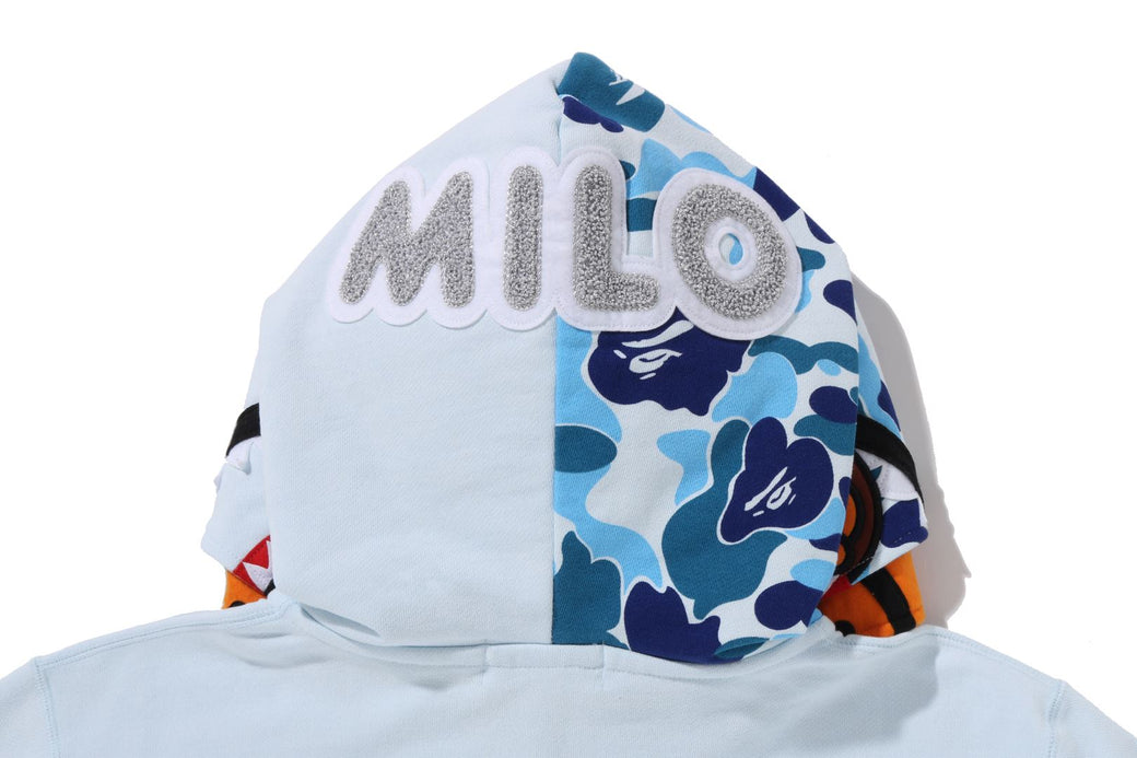 MILO SHARK FULL ZIP DOUBLE HOODIE | bape.com