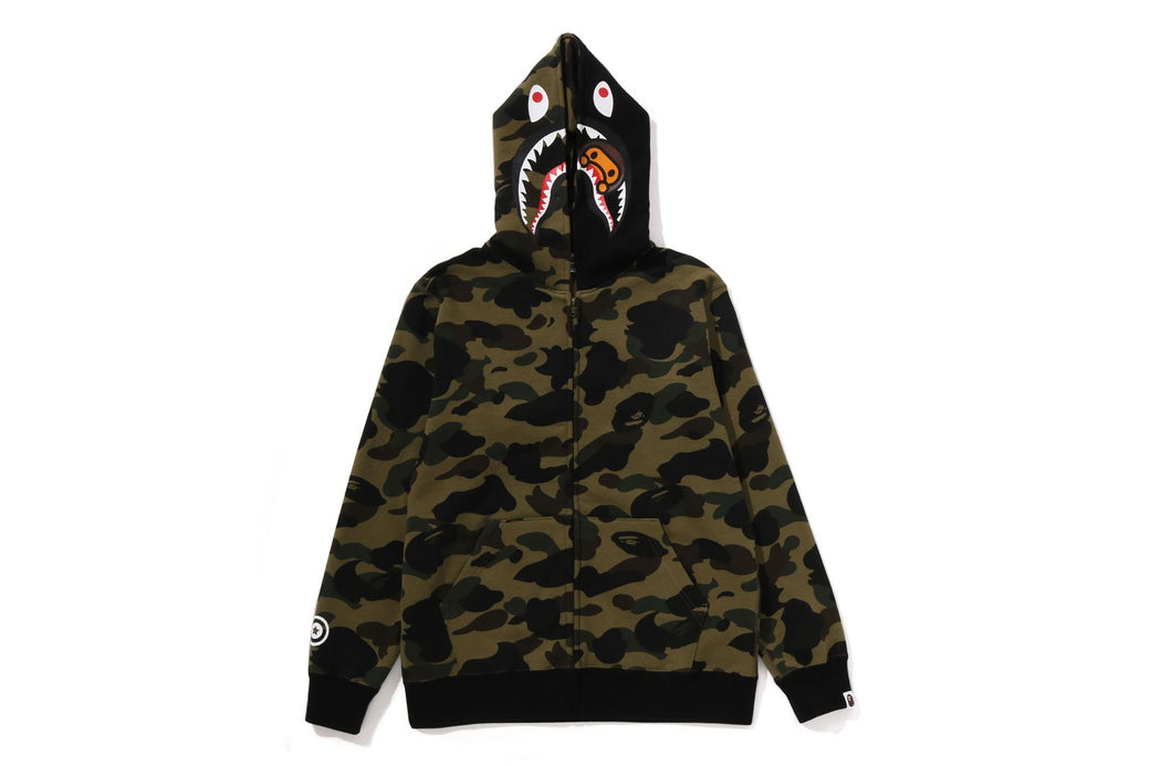 1ST CAMO MILO SHARK ZIP HOODIE | bape.com