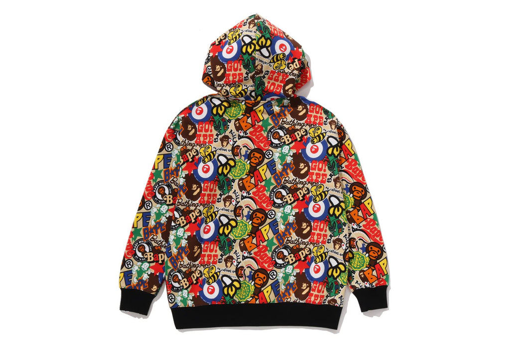 BAPE MILO ASSORTED RELAXED FIT ZIP HOODIE | bape.com