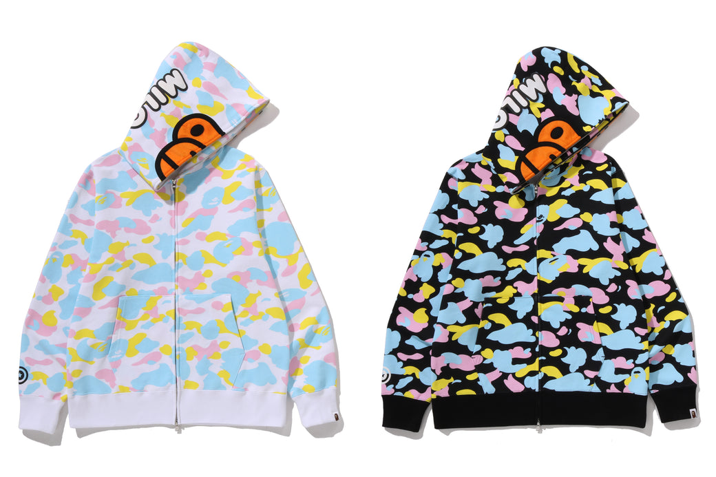 BABY MILO マルチカラーパーカー L NEW MULTI CAMO BABY MILO REGULAR FIT FULL ZIP HOODIE | bape.com