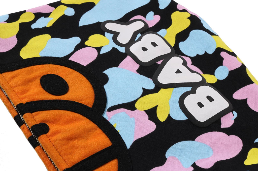 NEW MULTI CAMO BABY MILO REGULAR FIT FULL ZIP HOODIE | bape.com