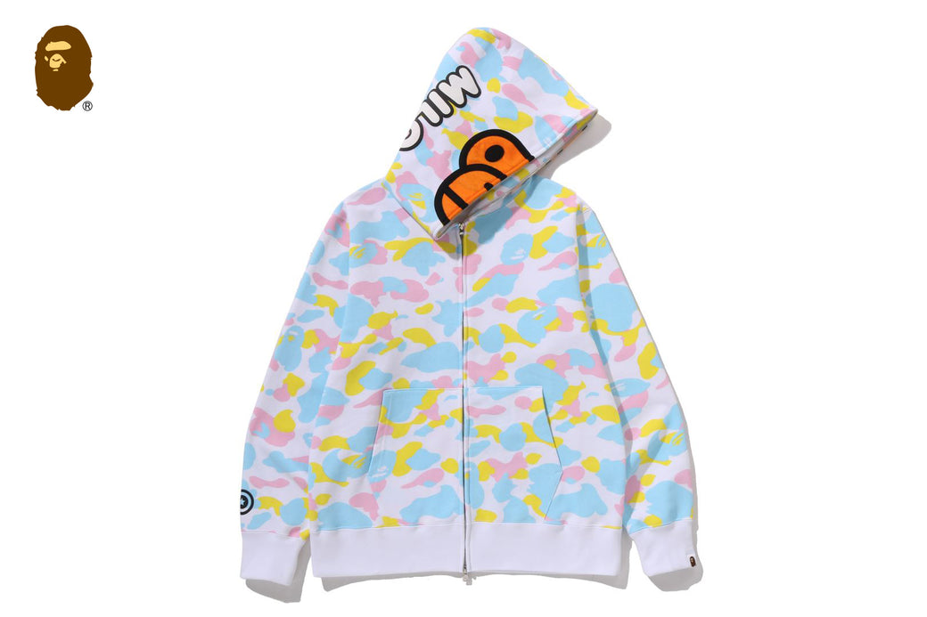 NEW MULTI CAMO BABY MILO REGULAR FIT FULL ZIP HOODIE | bape.com NEW MULTI CAMO BABY MILO REGULAR FIT FULL ZIP HOODIE | bape.com