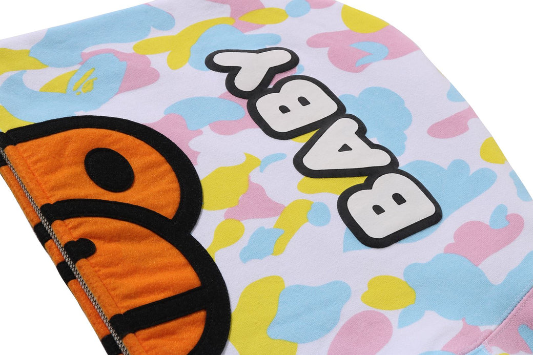 NEW MULTI CAMO BABY MILO REGULAR FIT FULL ZIP HOODIE | bape.com